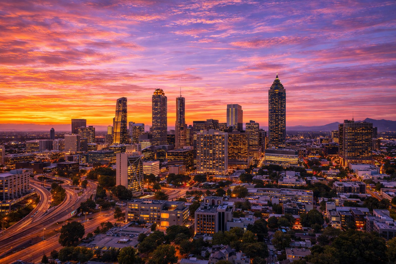 Atlanta Georgia skyline real estate investment properties