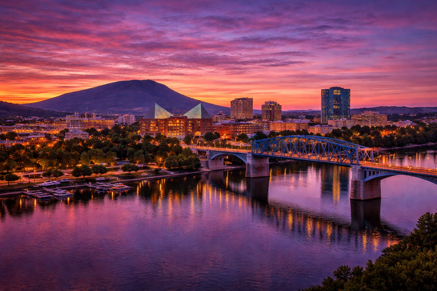 Chattanooga Tennessee riverfront mountains real estate investment properties