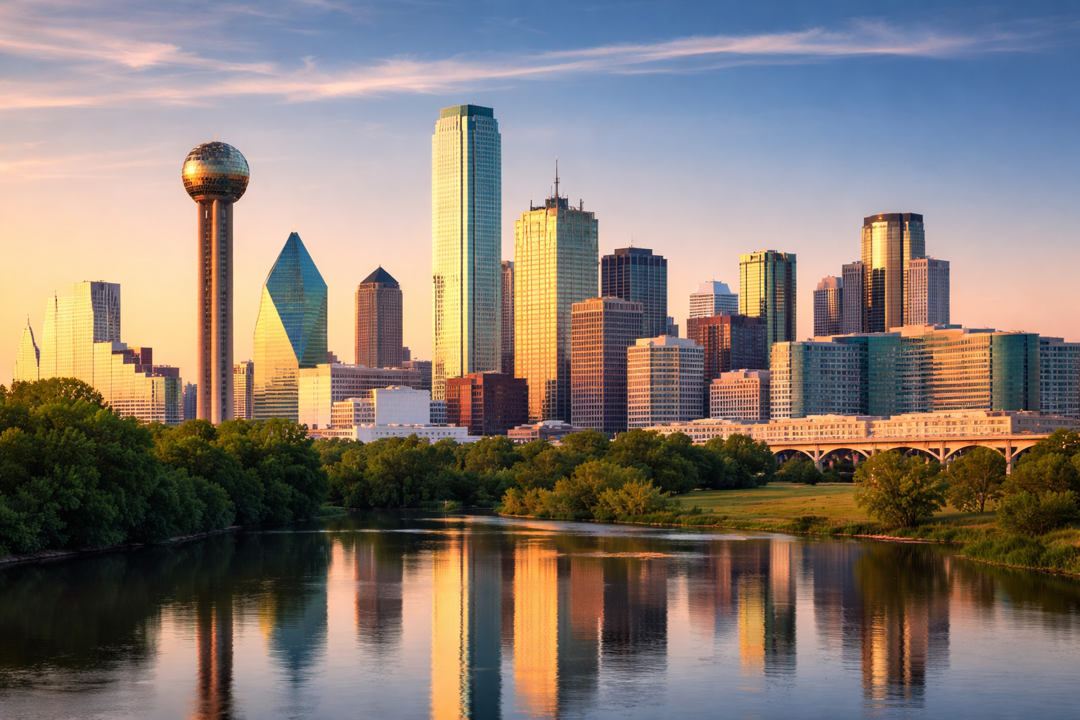 Dallas Texas skyline investment properties