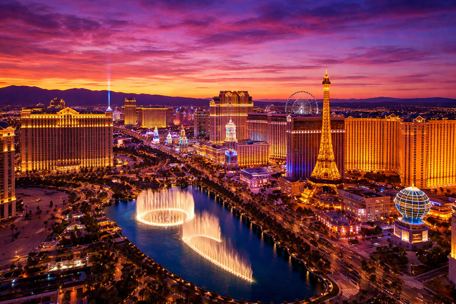 Las Vegas Nevada skyline strip real estate investment properties