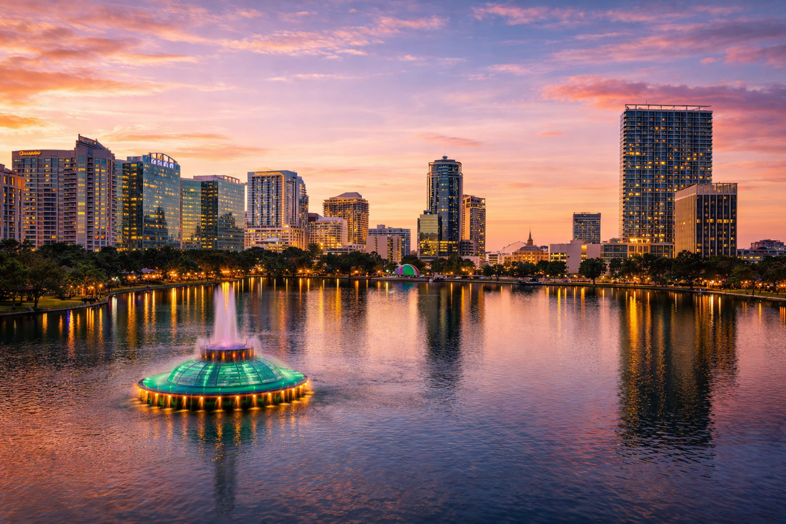 Orlando Florida skyline and vacation rental investment properties