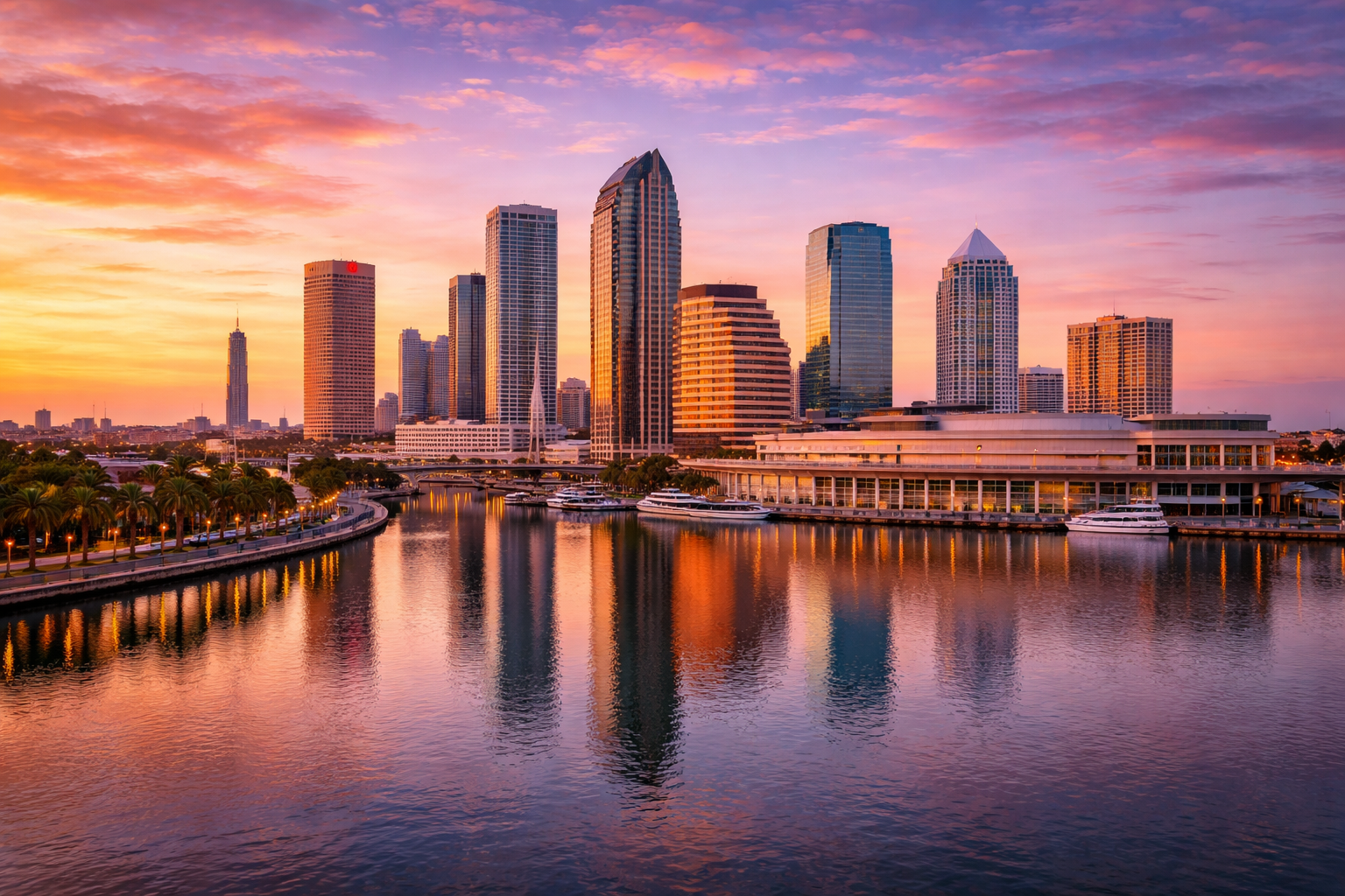 Tampa Florida skyline waterfront real estate investment properties