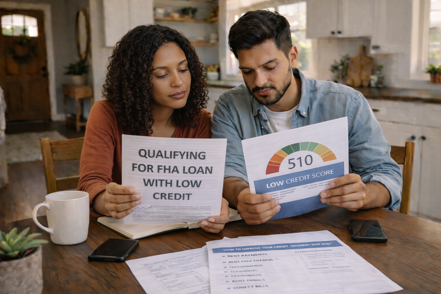 How to qualify for an FHA loan with low credit