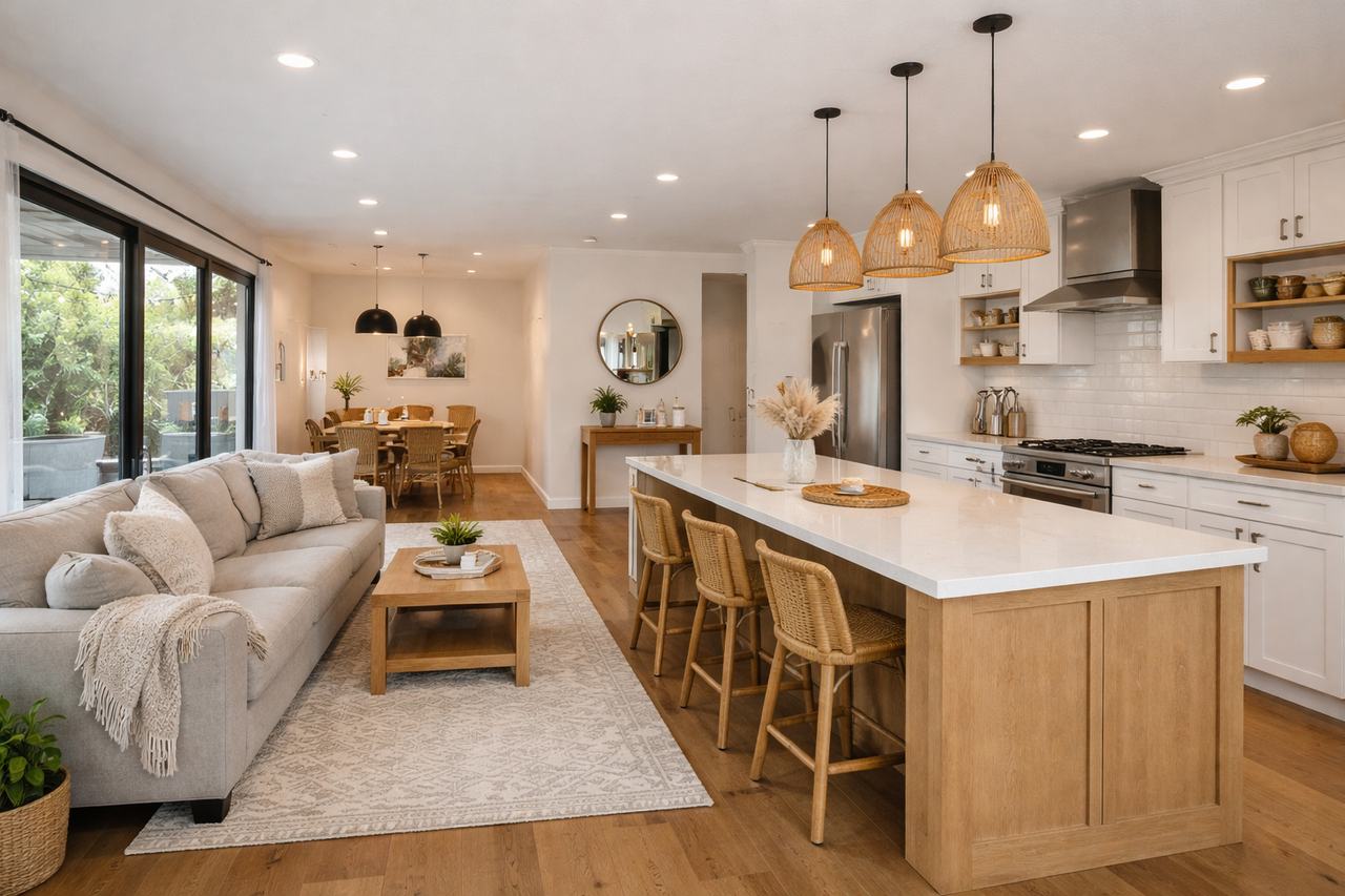 Airbnb investment property modern interior