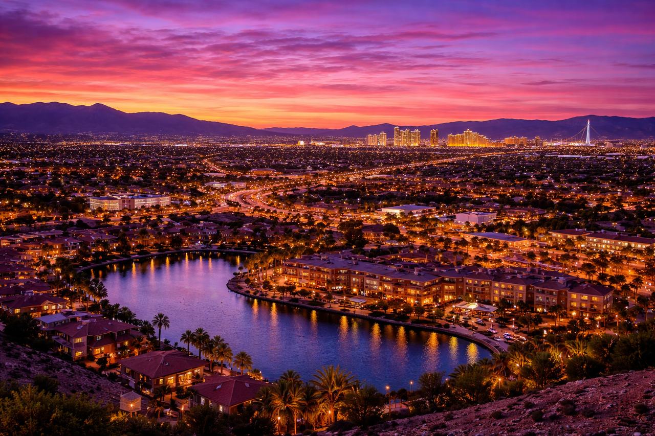 Henderson Nevada suburban homes desert mountains real estate investment properties