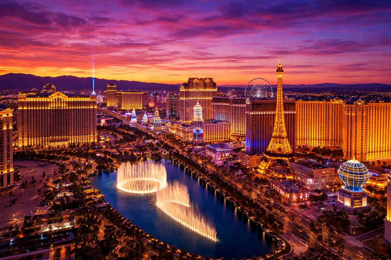 Las Vegas Nevada skyline strip real estate investment properties