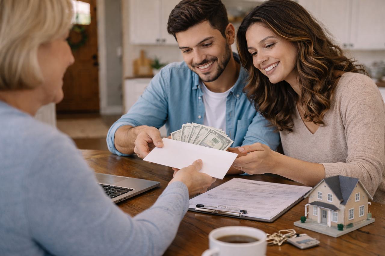 FHA gift funds homebuyer receiving financial help for down payment