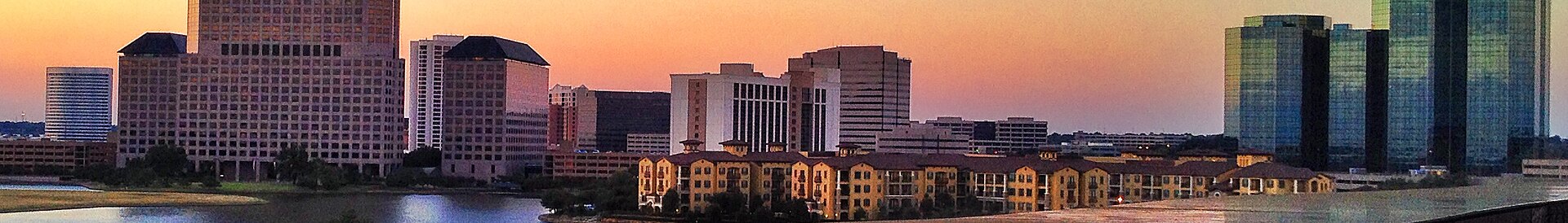 Las Colinas skyline in Irving, Texas