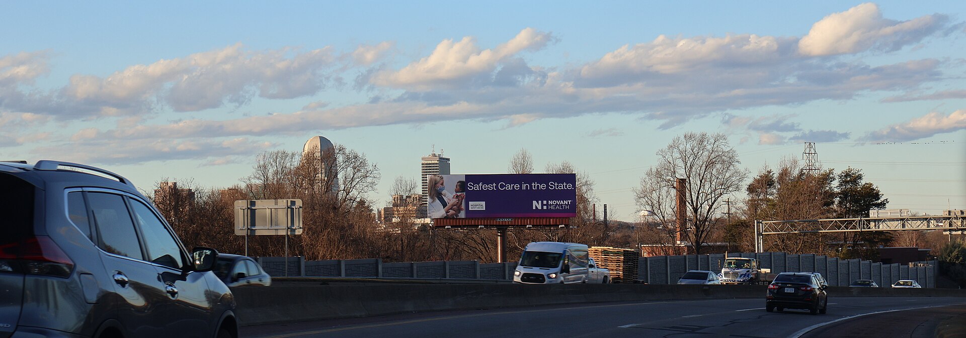 Downtown Winston-Salem, North Carolina skyline from US 52